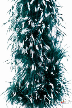 Struzzo ciocca - 10 cm - verde-bianco